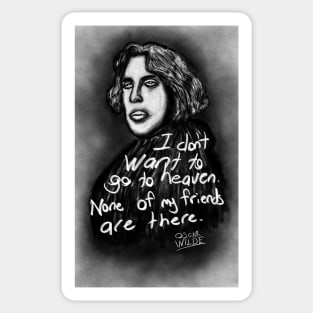 Oscar Wilde Drawing Sticker